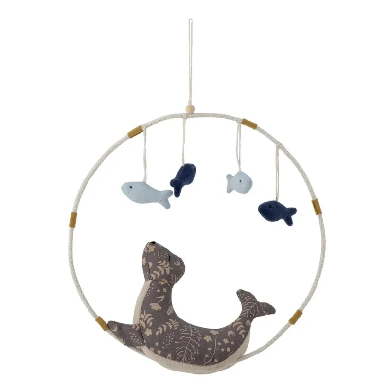 Bloomingville MINI Lulo Mobile, Seelöwe, Braun, Kinderzimmer, Dekoration, dänisches Design