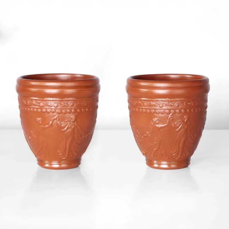 Römische Becher mit Tanzszene (Paar)
