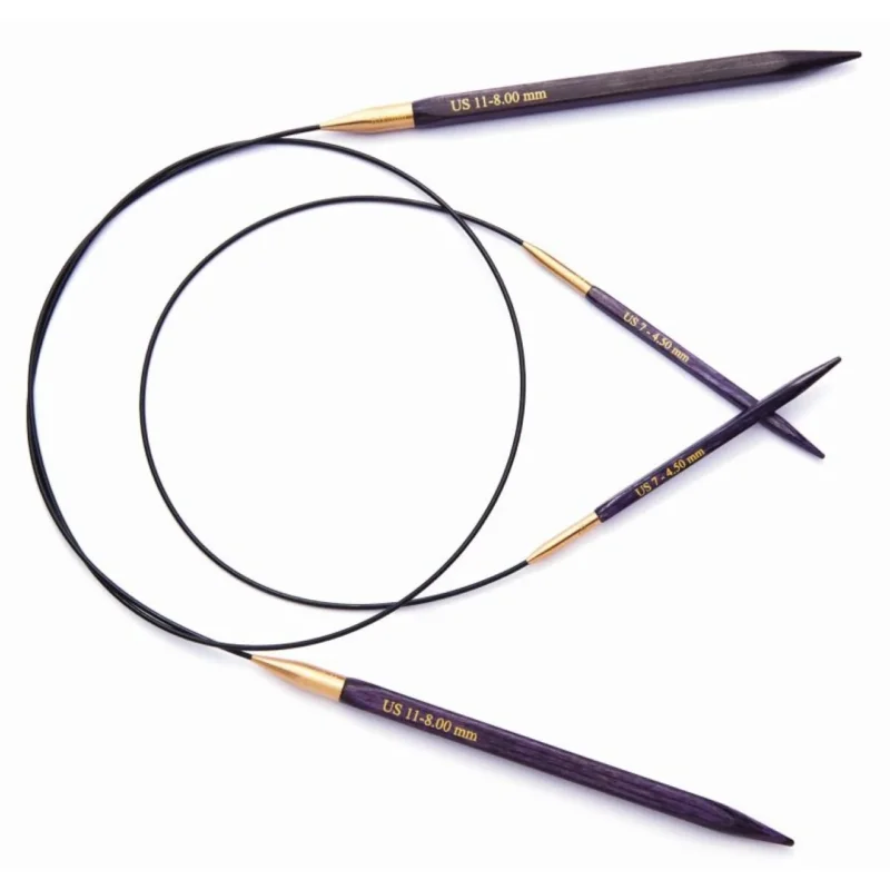 KnitPro Rundstricknadel Jadore Cubics 6,00 mm 100 cm 1 Paar