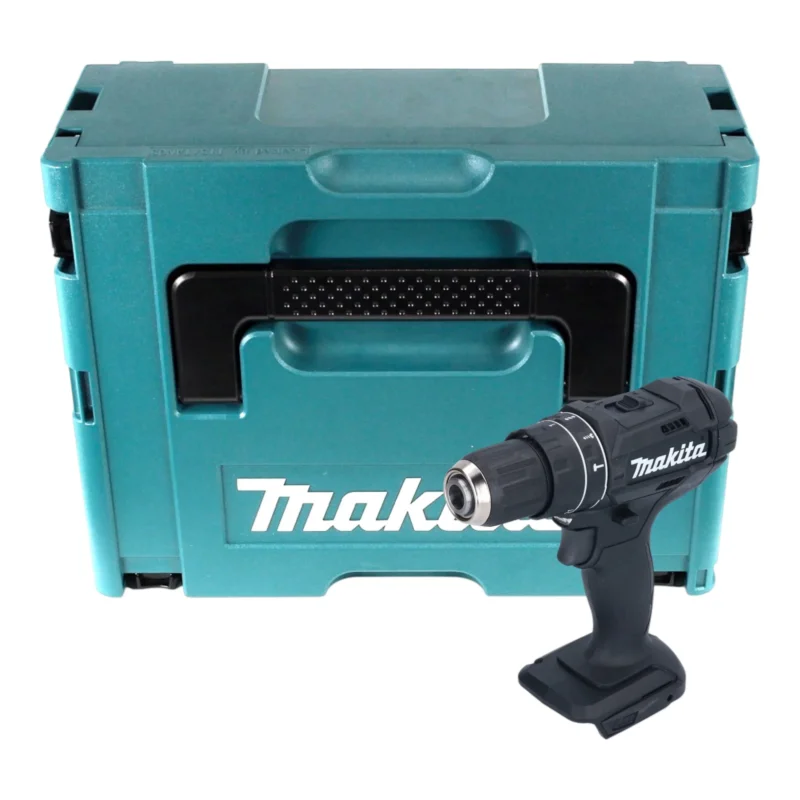 Makita DHP 482 ZJB Akku Schlagbohrschrauber 18 V 62 Nm Schwarz Makpac ohne Akku ohne Ladegeraet 0 - toolbrothers