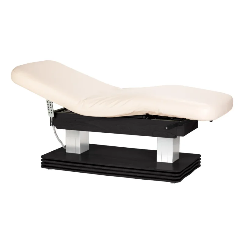 ACTIVESHOP SPA-Liege Sillon Comfort cremefarben mit schwarzem Untergestell