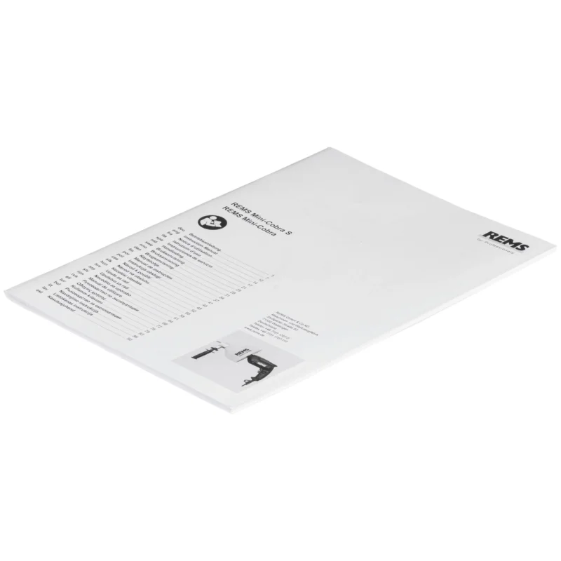 REMS - Betriebsanleitung REMS Mini-Cobra+Mini-Cobra S 22V VE 170152 R
