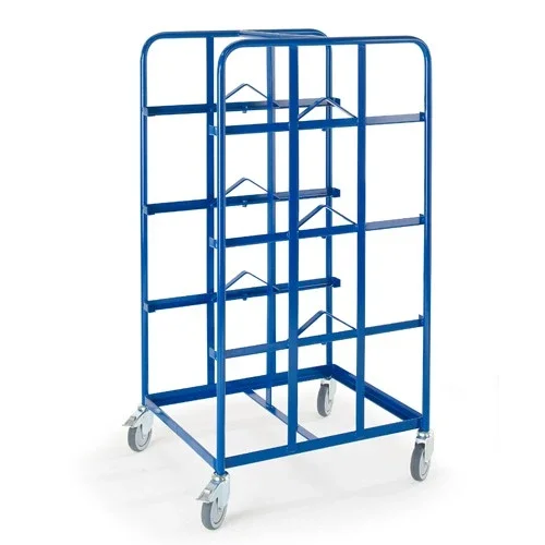 Rollcart Kommissionierwagen 4 doppelseitige Ladeflächen 2x 610x410