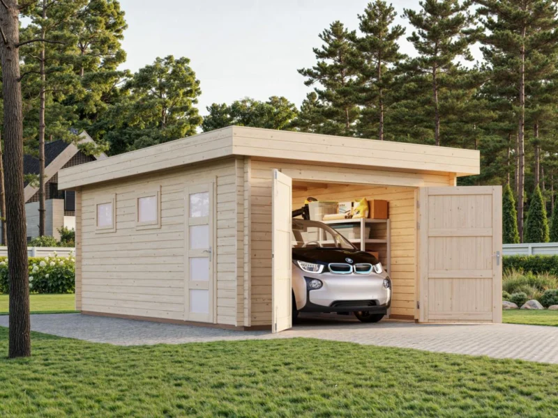 Palmako Rasmus 19,0 m2 mit Holztor - Garage