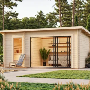 Palmako Sanna 12,8 m2 Slide - Sauna