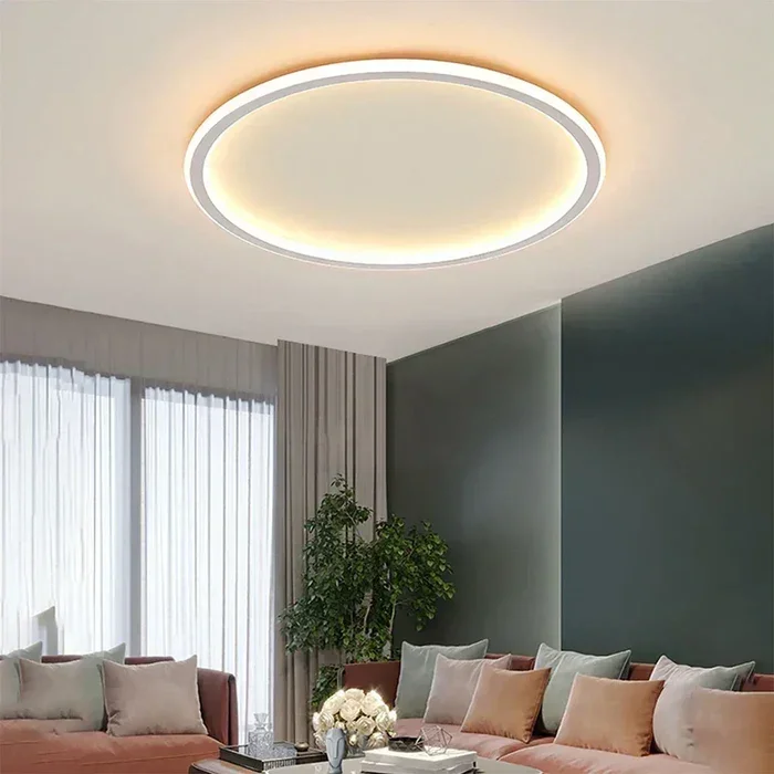 Skandinavische Runde Deckenlampe - AuroraSphere | Karnz