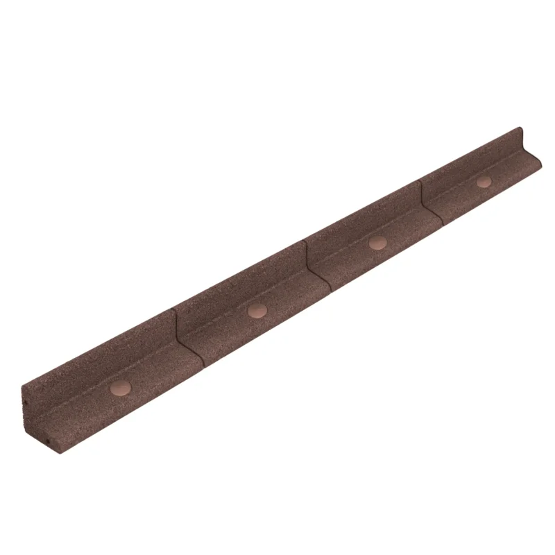 Flexible Rasenkante 55,2m mit Gummihammer - Braun