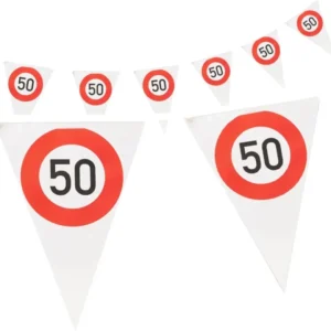 50 Jaar Slinger Verkeersbord 4m van VDV Benefit koop je bij Partywinkel