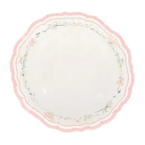 Bols en carton fée pour anniversaire blanc et rose pastel