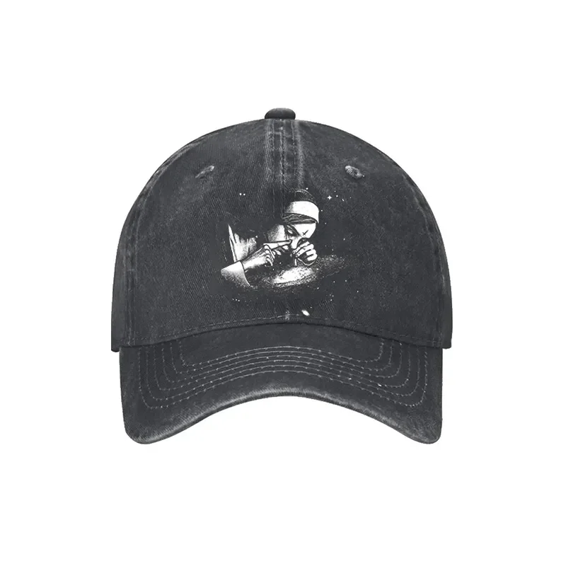 Black Basecap „Rauchermütze“ – Statement Cap