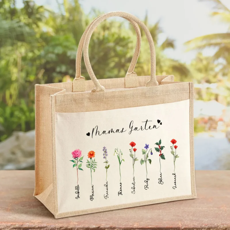 Personalisierte Tasche mit Namen für Oma Omas Garten