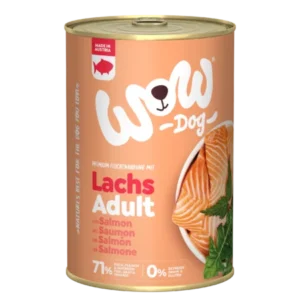 WOW DOG Lachs mit Löwenzahn und Brennnessel zoo-de