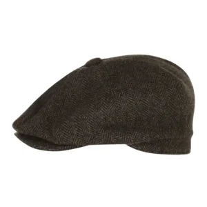 Christy Schiebermütze aus Tweed | Grün