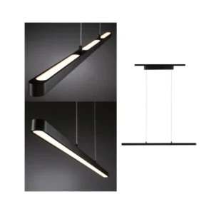 Paulmann URail LED Pendel Lento Schwarz matt 41W dimmbar