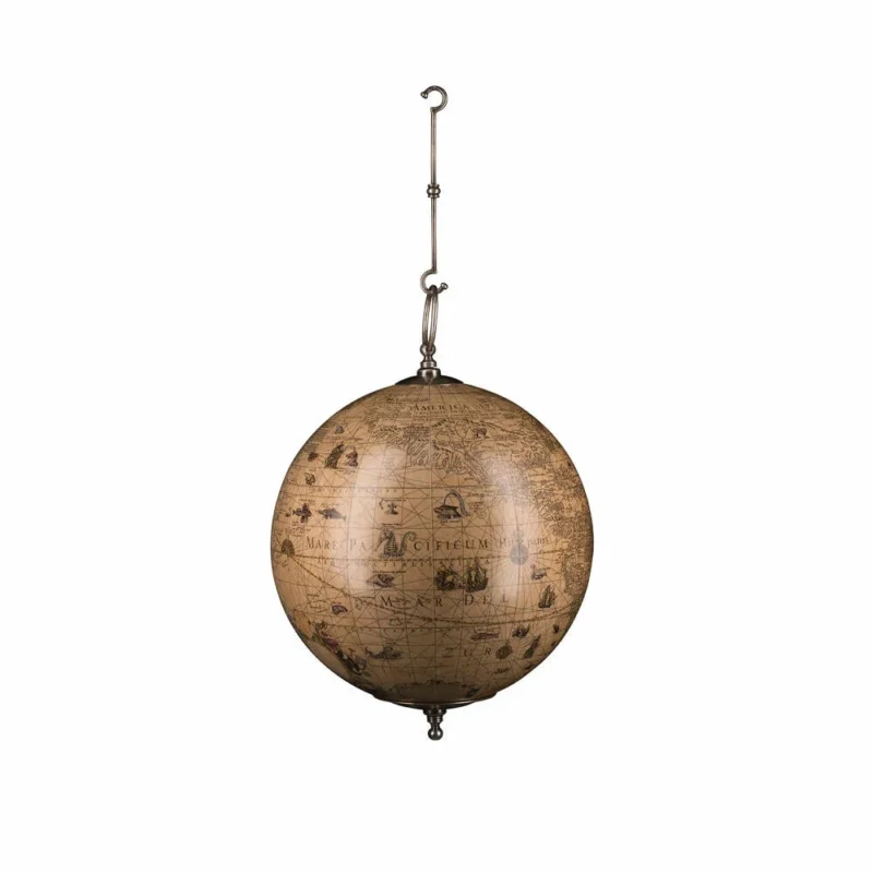 Authentic Models Hängeglobus Hondius Hanging L, Globus, Dekoration, Aluminium / Kunststoff / Papier, GL073-www.Stil-Ambiente.de-AUM0GL073
