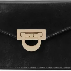 Elegante Damen Gürteltasche Wasserdicht Schwarz