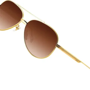 Polarisierte Vintage Fliegerbrille UV400 Pilotenbrille