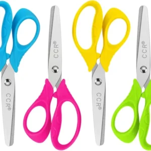 Linkshänder Kinder Sicherheitsschere 4er Set Edelstahl 13 cm