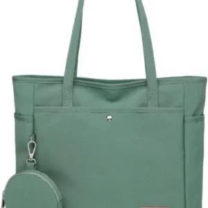 Damen Umhängetasche Canvas Shopper mit Münzbörsen 4xFach