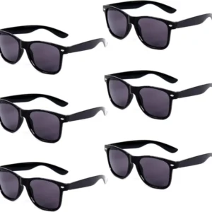 Bunte Neon Sonnenbrille Vintage Party Herren Damen 6er Set