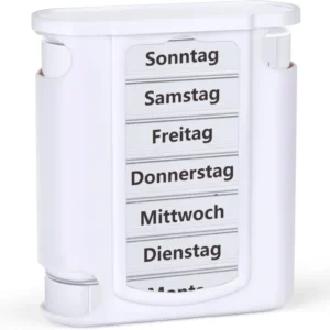 Pillenbox 7 Tage mit 4 Fächer für Morgens Abends - BPA-frei