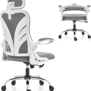 Ergonomischer Bürostuhl mit Klappbarer Rückenlehne und 2D Kopfstütze