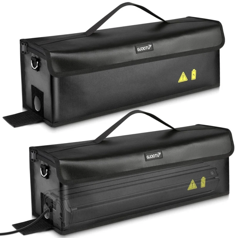 Ebike Akku Tasche Set – Feuerfest, Wasserdicht & Sicher