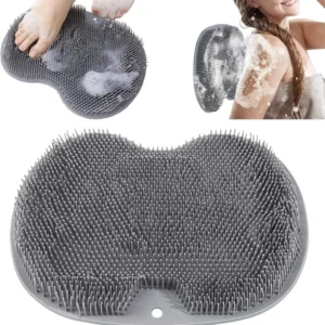 Silikon Fußmatte mit Massagebürste und Saugnäpfen, Peelingpad