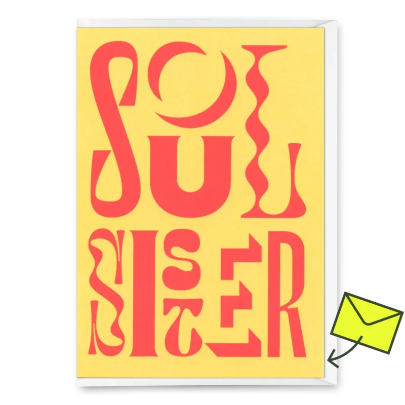 Grußkarte - "Soul Sisters forever"