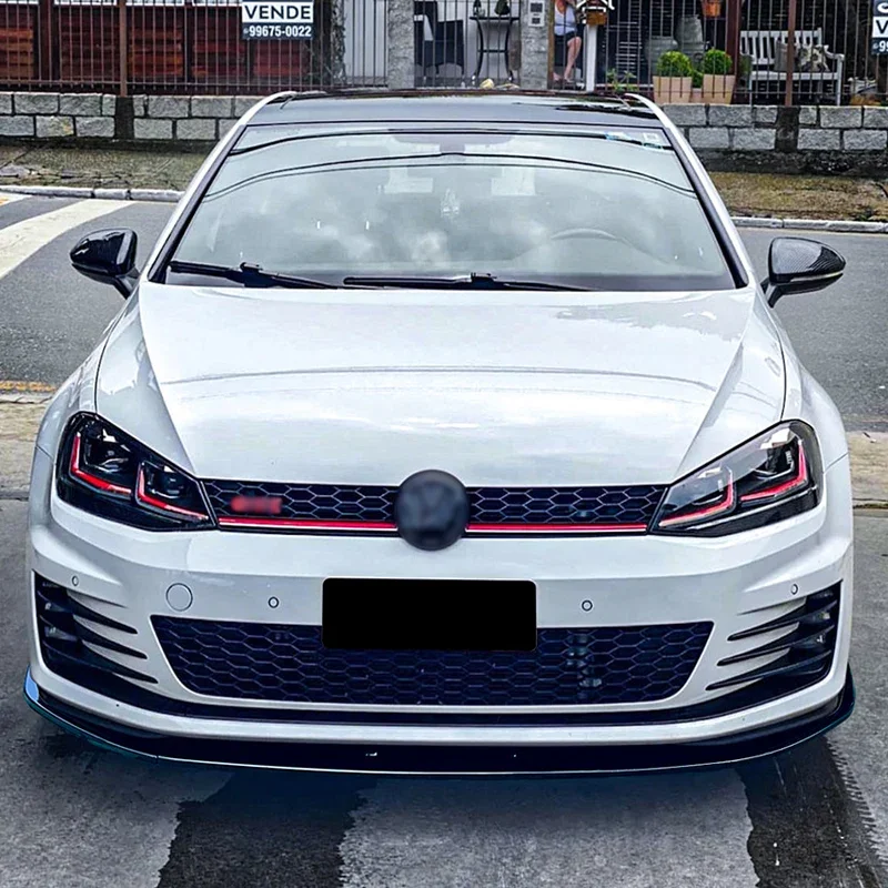 AutoStyle, Frontspoilerlippe, Glanzschwarz ABS, Passend für Volkswagen Golf VII GTi/GTD/R/R-Line 2012-2017