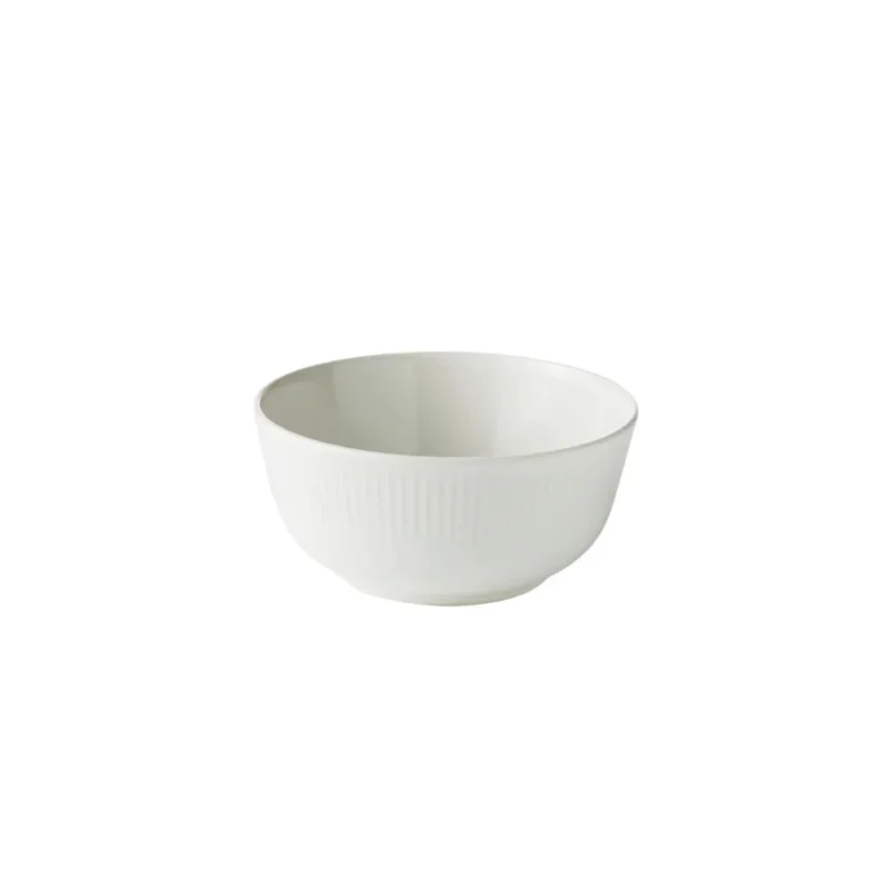 Aida - Groovy Schale 14 cm weiß Porzellan