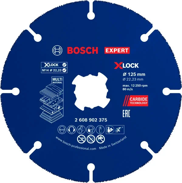 Produktbild von EXPERT Multi Material Carbide-Trennscheibe, 125 x 1.6 x 22,23 mm, X-Lock