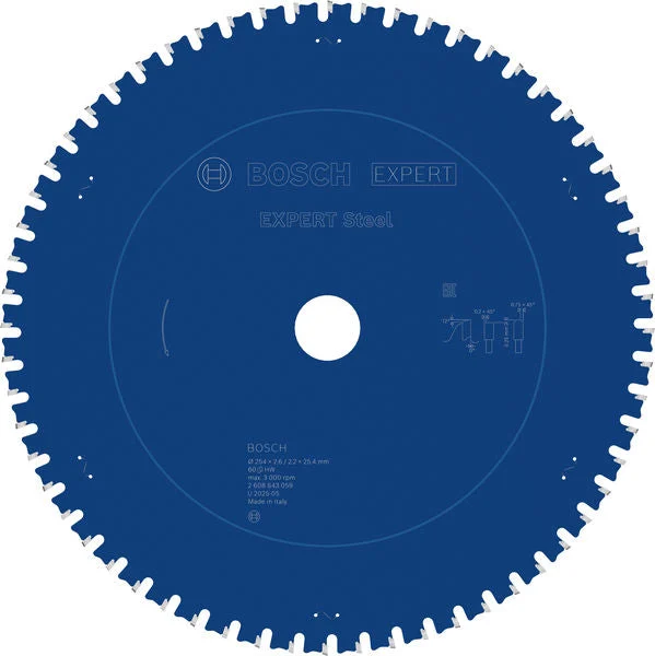 Produktbild von Kreissägeblatt EXPERT Steel 254 x 2,6/2,2 x 25,4 mm Z60