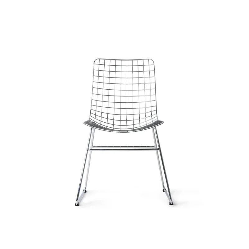 HKliving Wire Dining Chair – Metallstuhl in Chrom