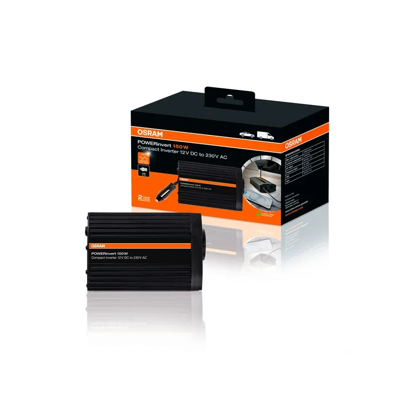 Osram, POWERinvert, modifizierter Sinuswellen-Wechselrichter, 12V DC, 150W