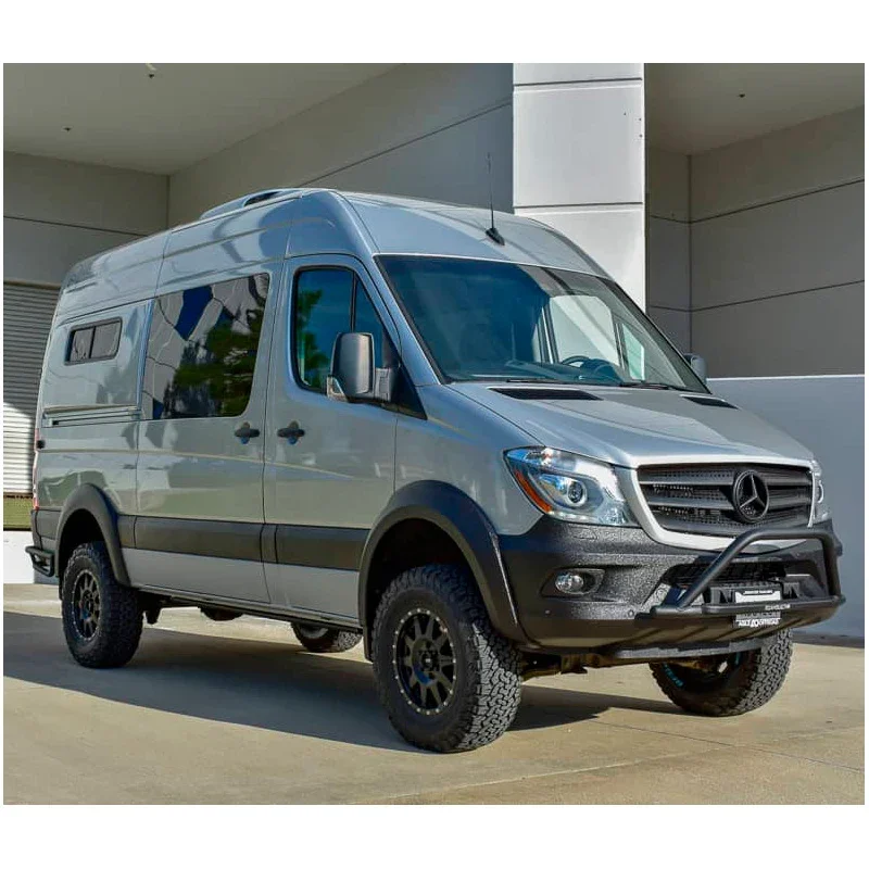 OneWay, Fender-Flares-Set, Matt Schwarz, Passend für Mercedes Sprinter W906 Facelift (2014-2018), 4-Teile