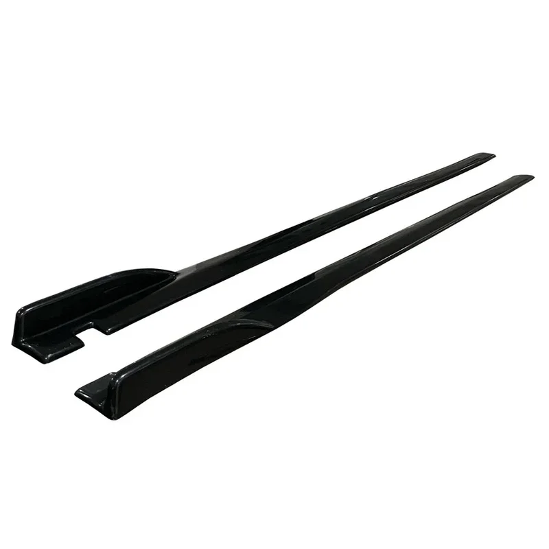 OneWay, Seitenschweller, Universal, glänzend schwarz, Länge 190 cm, 2-teiliges Set