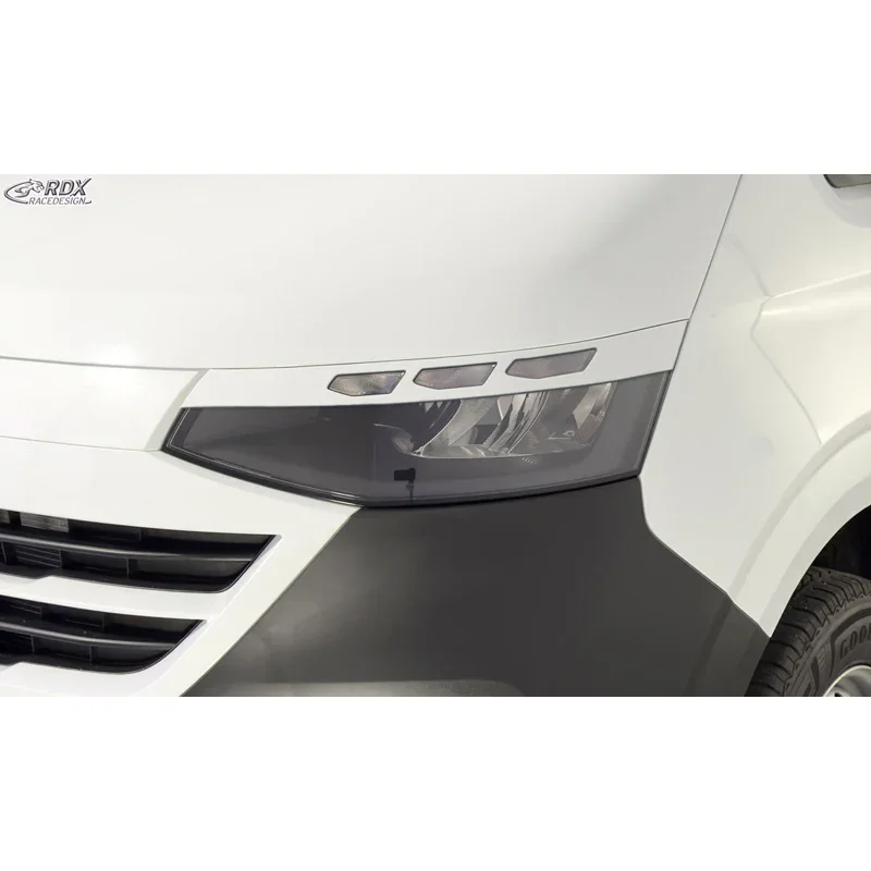 RDX, Øjenskygge, ABS Gloss White, passer til Volkswagen Transporter T7 (2024-), excl. IQ.Light