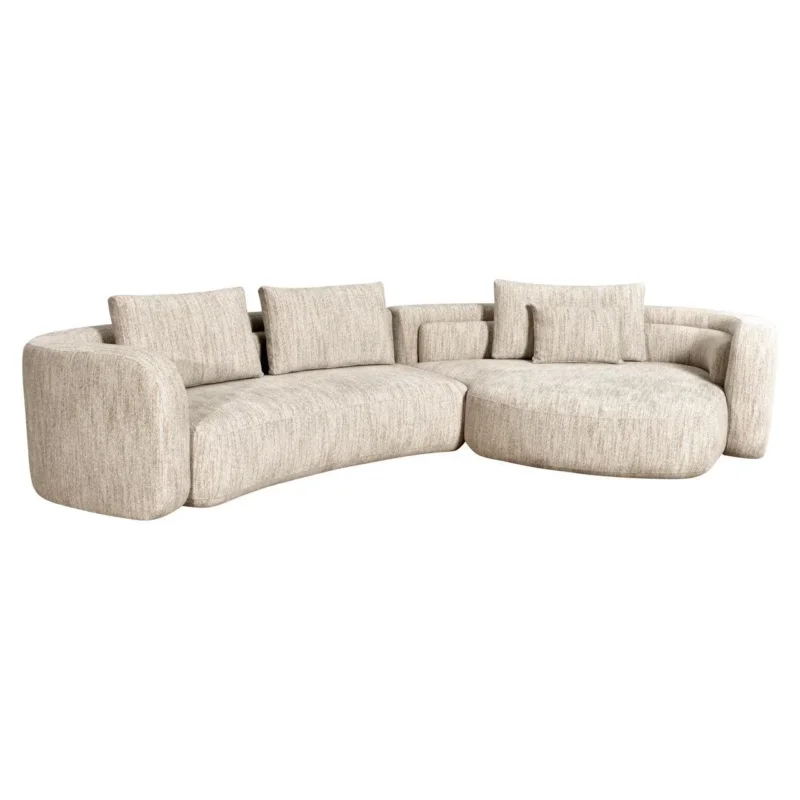 Richmond Interiors Sofa Angusto natural softweave lounge right-www.Stil-Ambiente.de-216733