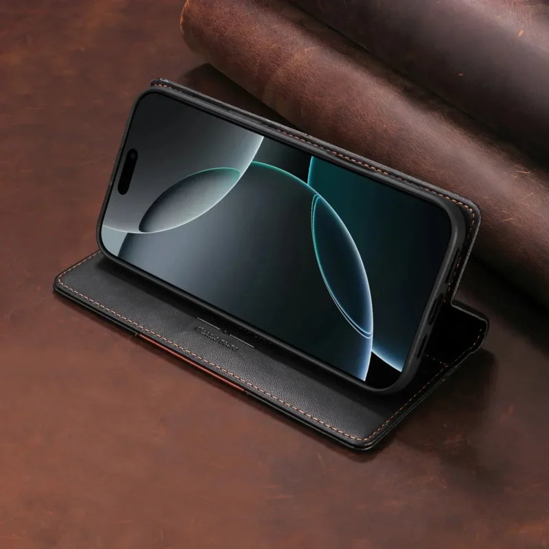 Sandsberg | RFID Flip Leder Samsung S25/S24/S23 Magnetische Brieftaschenhülle