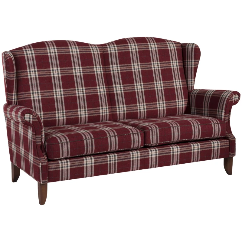 Max Winzer Verita Sofa 2,5-Sitzer – Flachgewebe rot