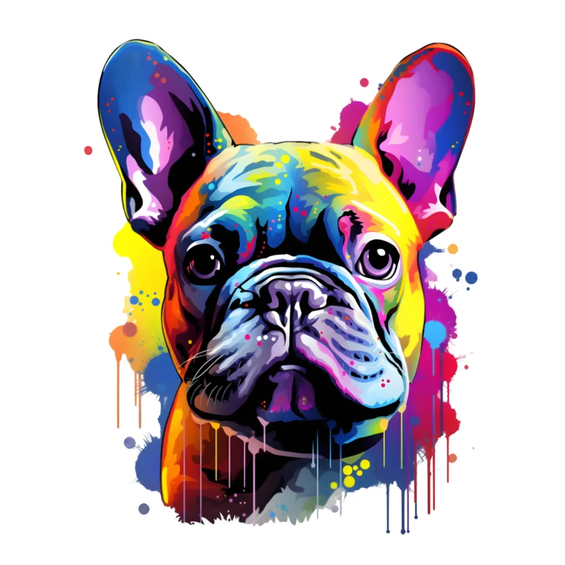 Wandtattoo Französische Bulldogge