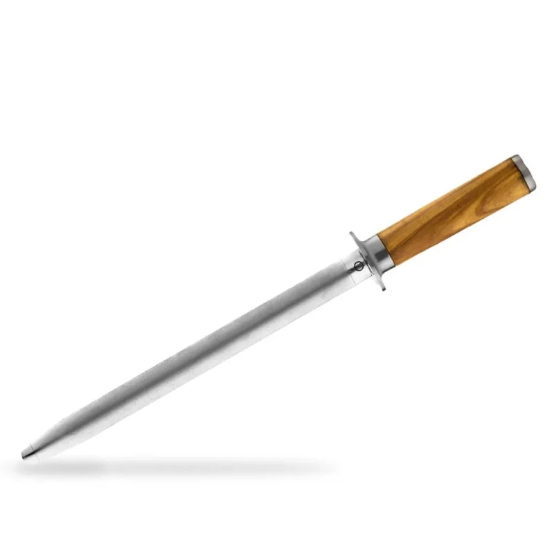 Geschmiedeter Diamant-Schärfstahl 37 cm Olive