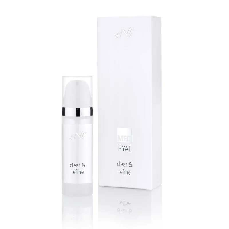 CNC MED HYAL clear & refine – Verhilft zu einem geklärten und verfeinerten Hautbild. Bioflavonoide und Echinacea können Entzündungsprozesse reduzieren., 30ml