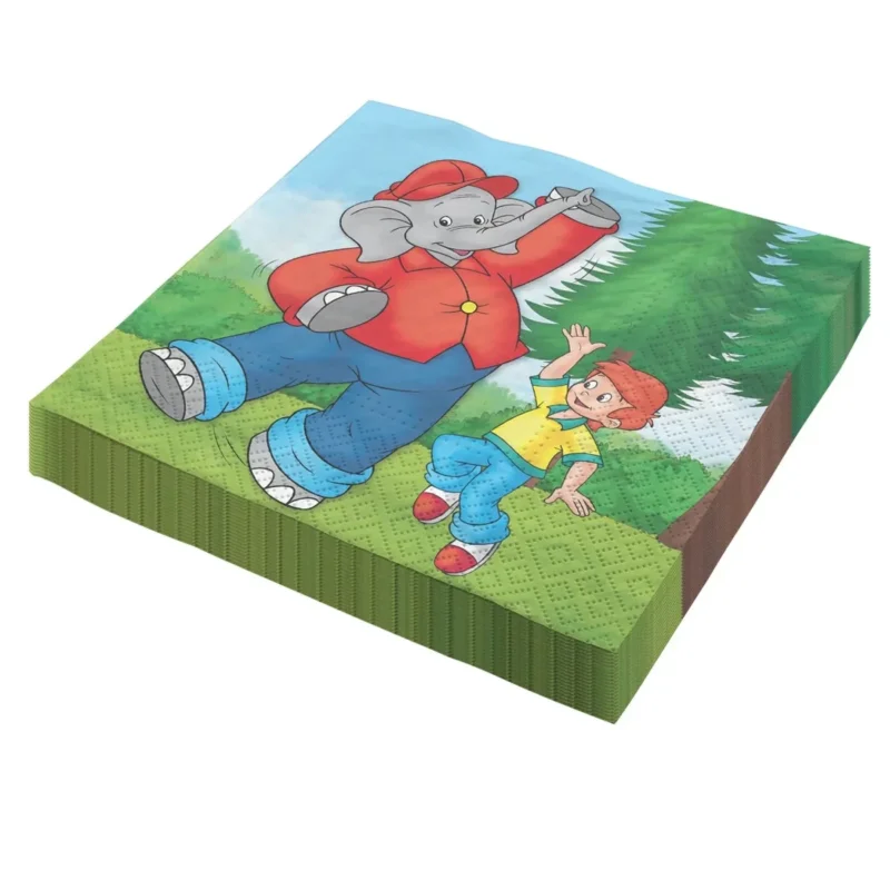 Benjamin Blümchen Servetten 33cm 20st van VDV Benefit koop je bij Partywinkel