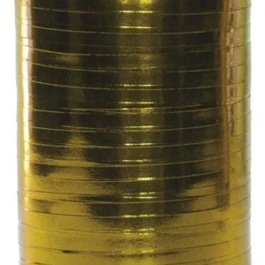 Blauw Gouden Lint 5Mm Metallic 250m van Haza Witbaard koop je bij Partywinkel