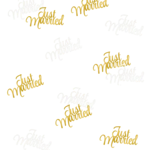 Bruiloft Tafelconfetti Wit Goud 14gr van Paper Dreams koop je bij Partywinkel