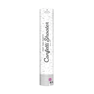 Confetti kanon 40 cm - Zilver folie van Paper Dreams koop je bij Partywinkel