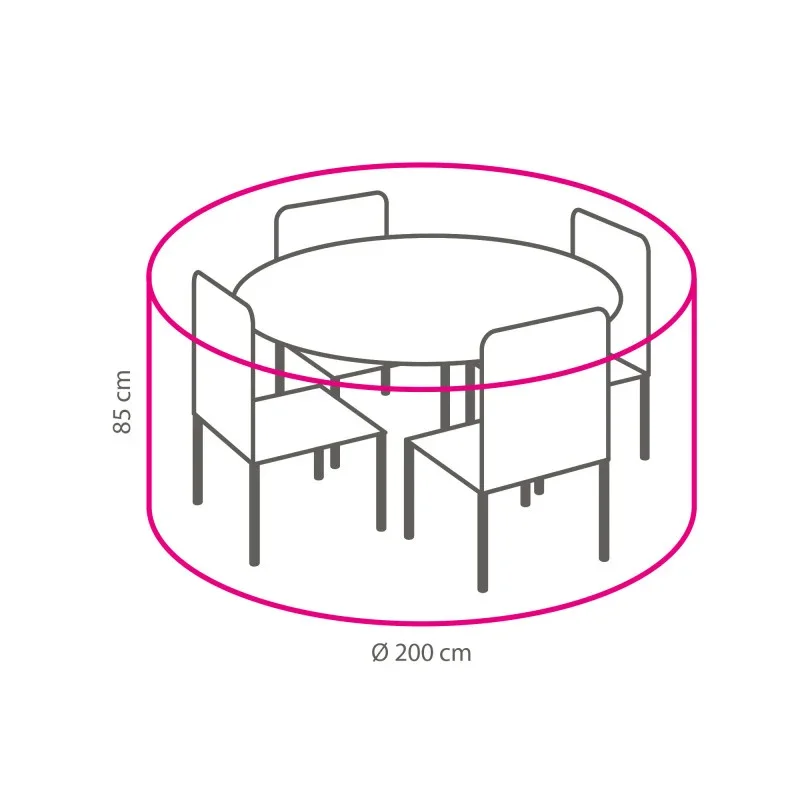 Tierra Outdoor-Gartenset Schutzhüllen ø200xH85