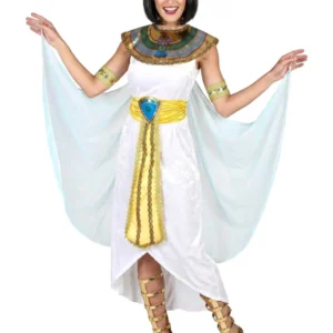 Königin von Ägypten-Kostüm für Damen weiß-gold